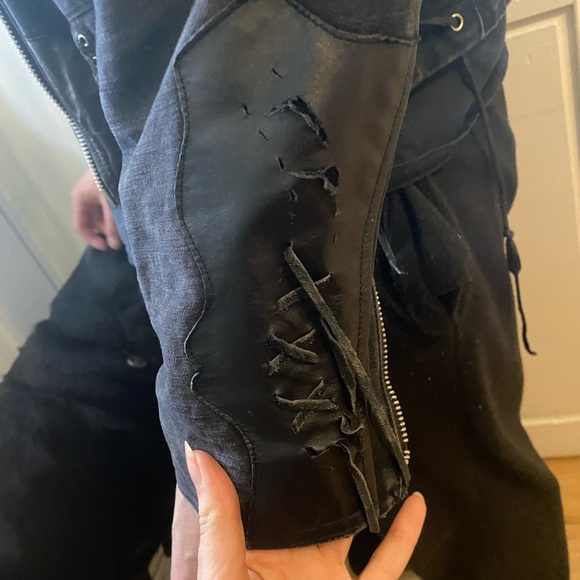 Unique 80s vintage leather jacket - Picture 6 of 11